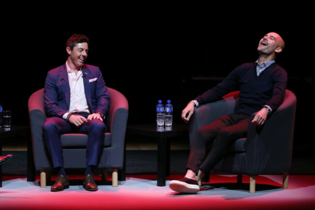 Rory McIlroy with Pep Guardiola