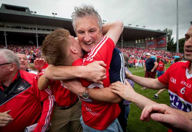 Kieran Kingston celebrates at the final whistle