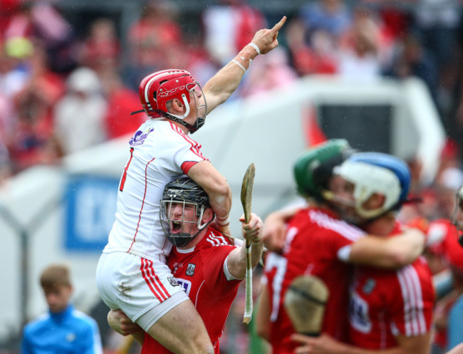 Anthony Nash and Damian Cahalane celebrate