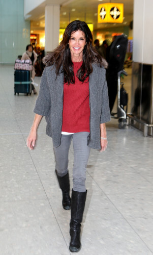 Janice Dickenson sighting - Heathrow