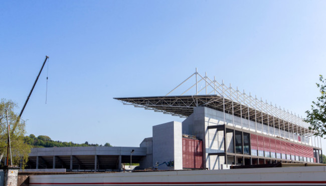 A view of ongoing redevelopment at Pairc Ui Chaoimh