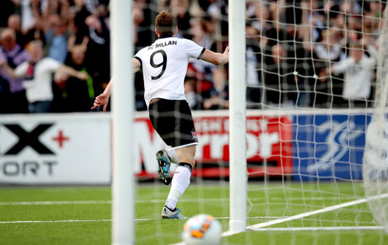 David McMillan celebrates scoring