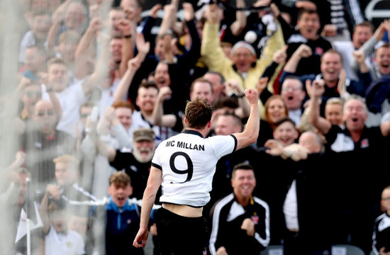 David McMillan celebrates scoring