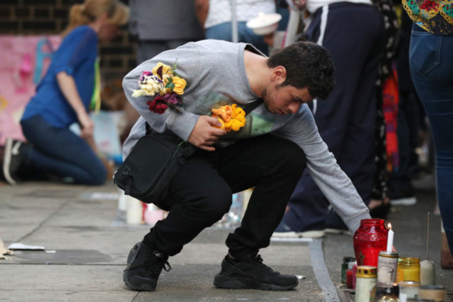 Tower block fire in London