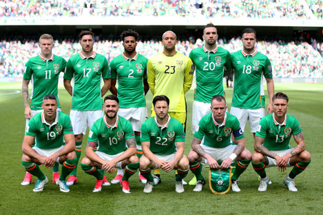 The Ireland team