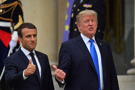 President Trump's Visit - Meeting At The Elysee - Paris