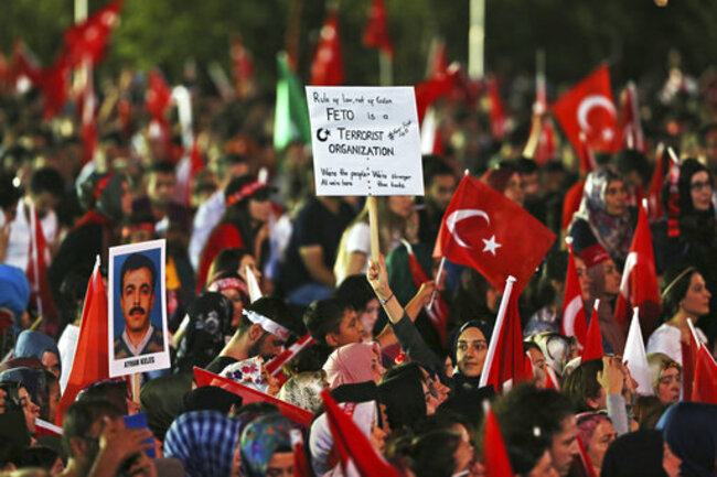 APTOPIX Turkey Coup Anniversary