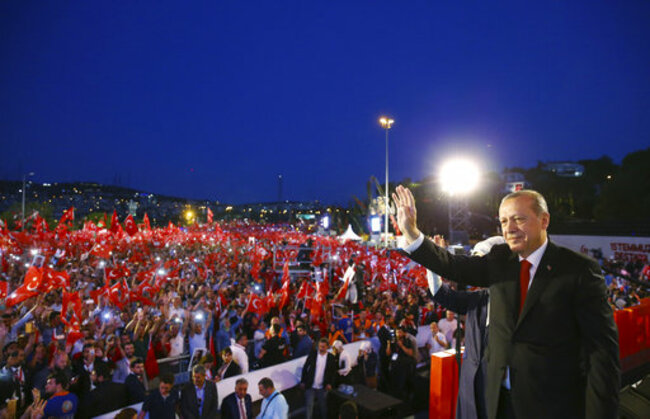 APTOPIX Turkey Coup Anniversary