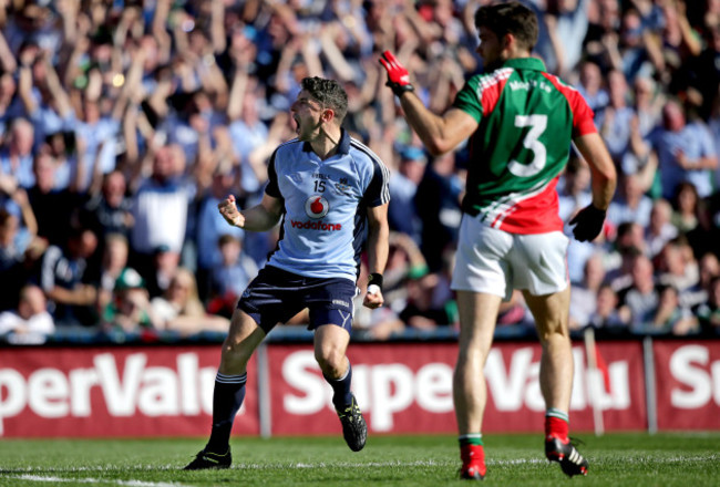 Bernard Brogan celebrates scoring a goal