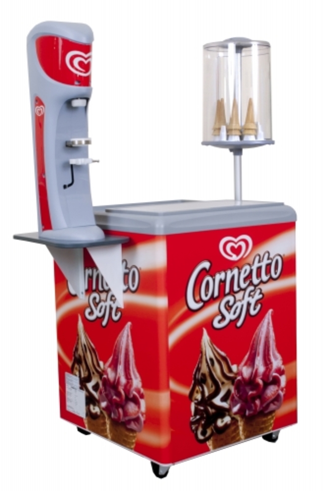 Cornetto Soft freezer