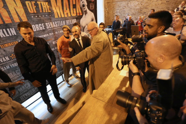 Anthony Fitzgerald and Spike O'Sullivan are separated during their face off