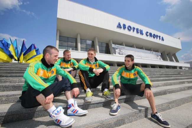 Paddy Barnes, John Joe Nevin, Jason Quigley and Michael Conlan