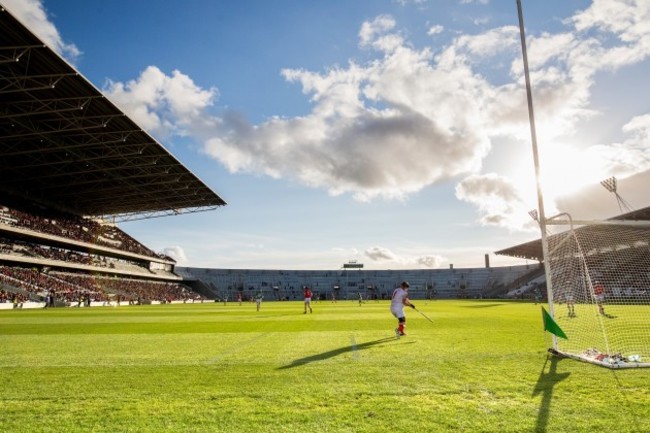 A general view of the match