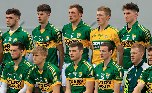 Kerry's Brendan O'Sullivan line's up for the team photo