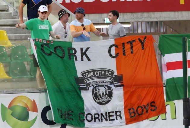 Cork City fans during the game