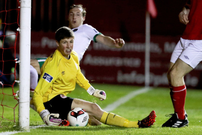 Conor O'Malley with Karl Sheppard