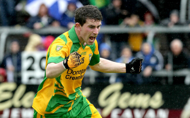 Paddy McBrearty celebrates scoring