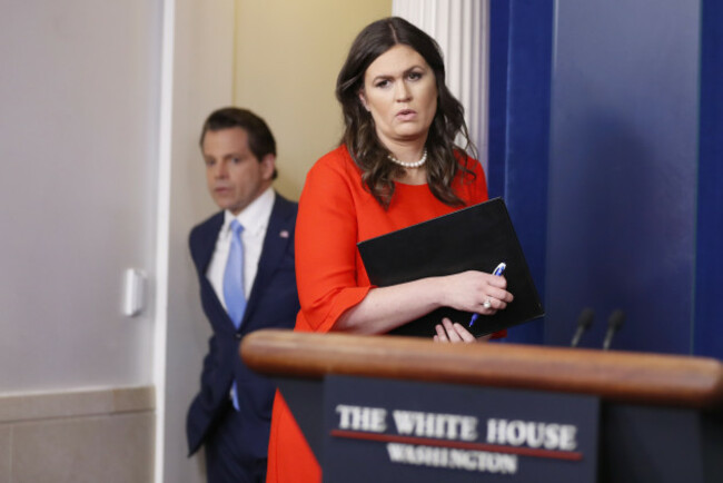 Sarah Huckabee Sanders, Anthony Scaramucci