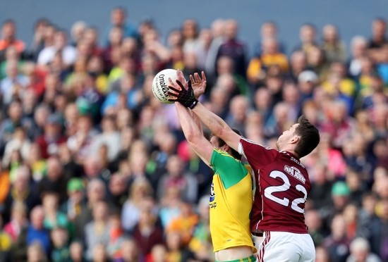 Ian Burke with Caolan Ward