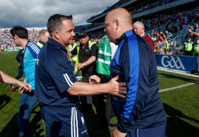 Davy Fitzgerald and Derek McGrath