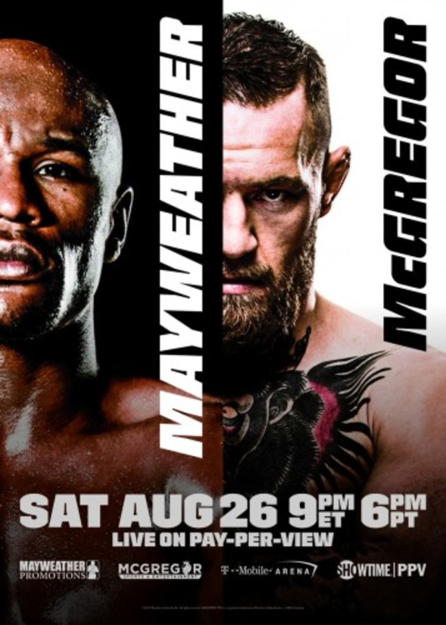 Mayweather McGregor poster