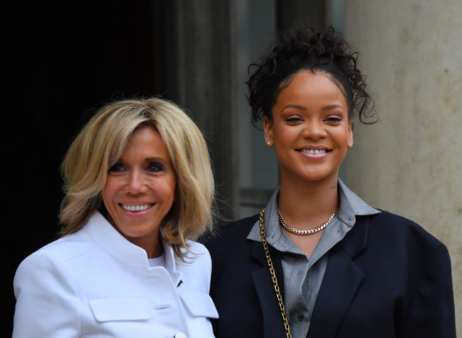 Brigitte Macron Receives Rihanna - Paris