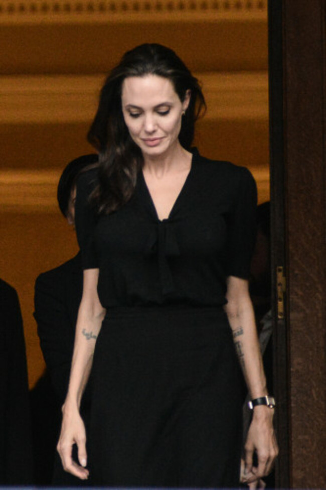 Angelina Jolie visit to Greece