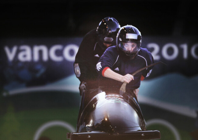 Aoife Hoey and Claire Bergin during training