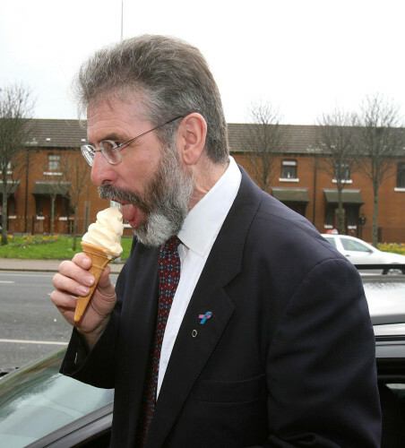 Sinn Fein leader's ice cream break