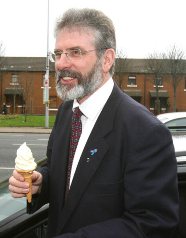 Sinn Fein leader's ice cream break