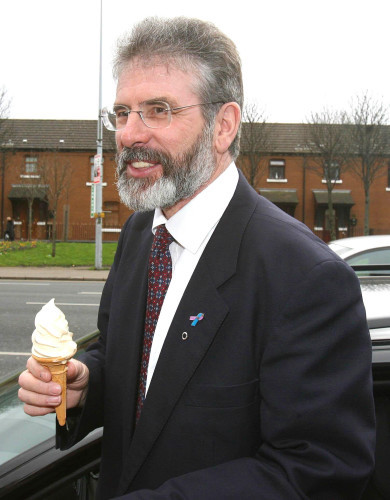 Sinn Fein leader's ice cream break