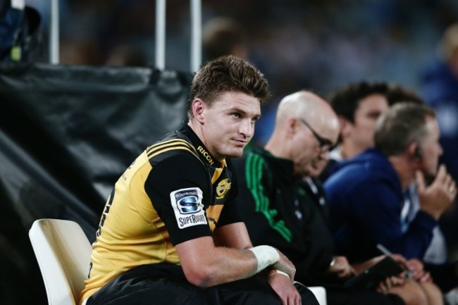 Beauden Barrett after being yellow carded