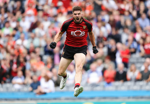 Connaire Harrison celebrates scoring his sides first goal