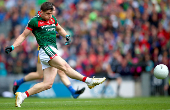 Lee Keegan scores his side's first goal