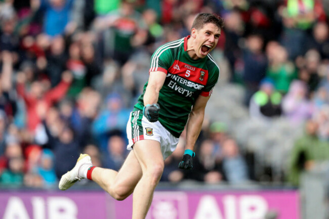 Lee Keegan celebrates scoring his sides first goal