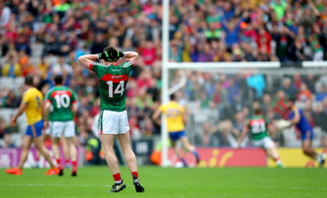 Cillian O&rsquo;Connor reacts to a late chance