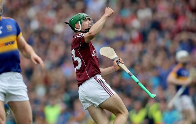 Shane Moloney celebrates scoring the winning point in injury time