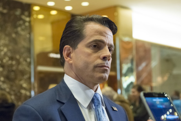 NY: Trump finacial adviser Anthony Scaramucci speaks with press at Trump Tower