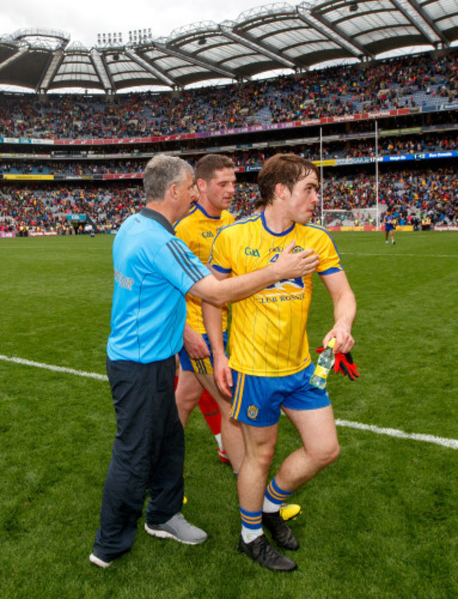 Kevin McStay with Fintan Cregg and David Murray after the game