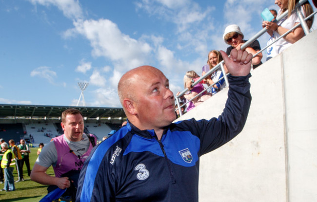 Derek McGrath celebrates