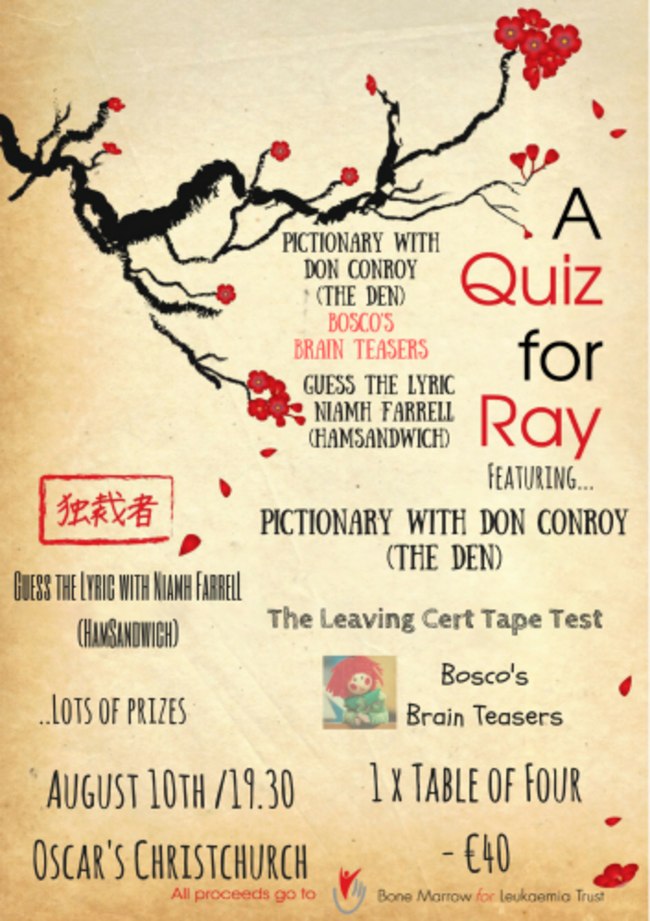 A Quiz for Ray (final poster event picture) correct (1)