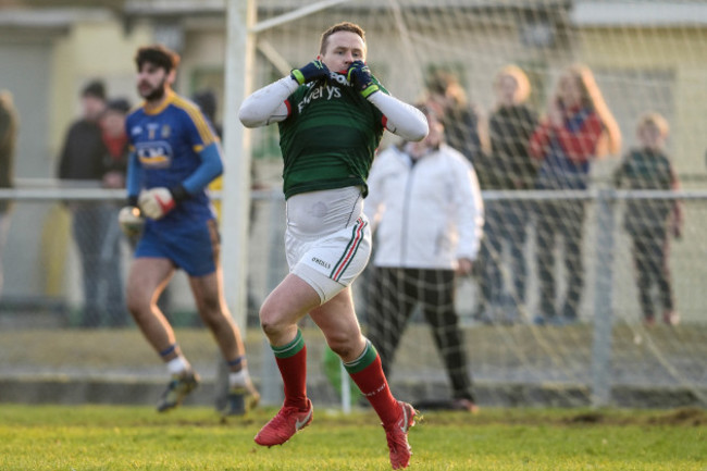 Andy Moran celebrates scoring a goal