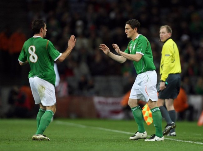 Darron Gibson is replaced by debutant Keith Andrews