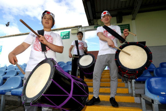 Japanese fans at the game