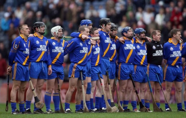 Loughrea line up for the national anthem