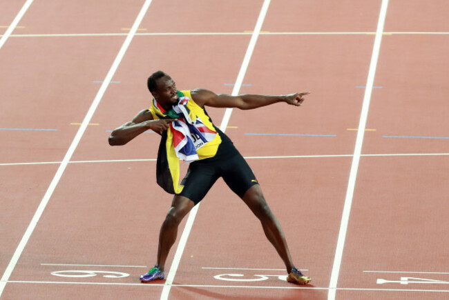 (SP)BRITAIN-LONDON-ATHLETICS-WORLD CHAMPIONSHIPS-DAY 2-BOLT