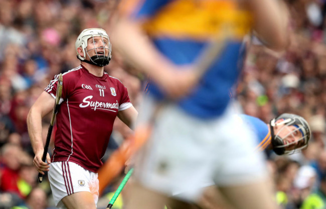 Joe Canning looks on after scoring the winning point