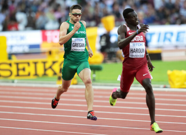 Brian Gregan on the way to finishing sixth