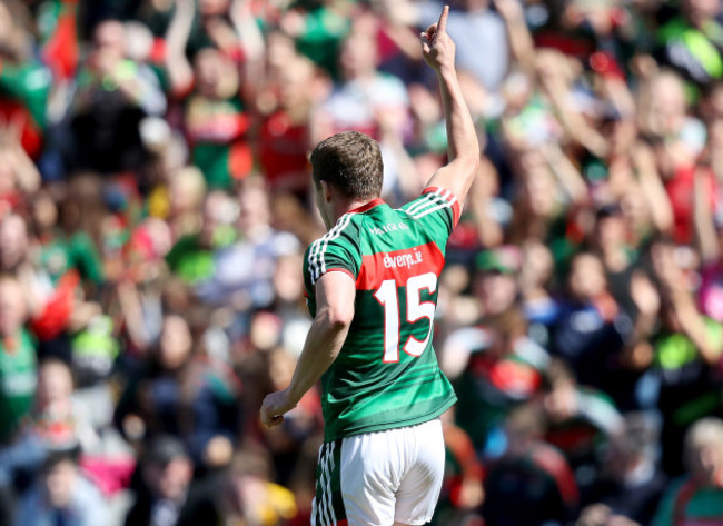 Andy Moran celebrates scoring a goal