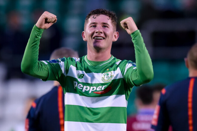 James Doona celebrates at the end of the game